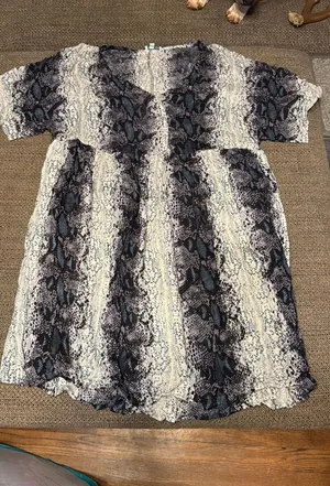 Nostalgia Dress Gray Size M thumbnail 1