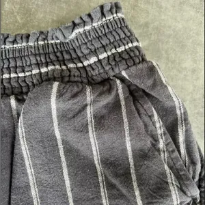 Universal Threads Grey and White Stripe Pull On Linen Shorts Size XS thumbnail 2