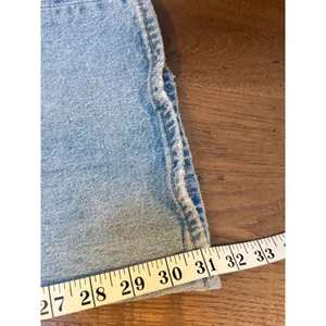 Levis Premium 70s High Flare Jeans Light Wash Distressed Blue Denim 26 thumbnail 5