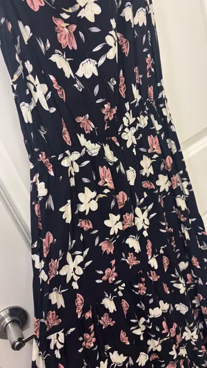 Blue floral maxi dress thumbnail 4