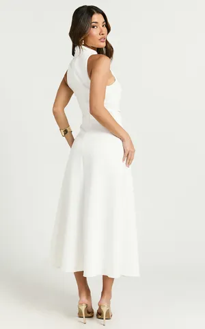 New Showpo Macy Midi Dress High Neck A Line Dress Size XS MSRP $129 thumbnail 6