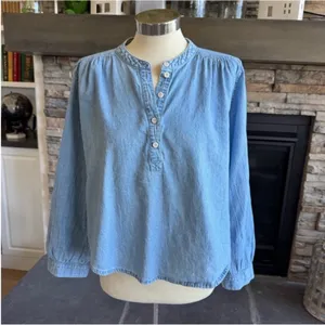 Madewell Sky Blue Button Down Shirt thumbnail 4