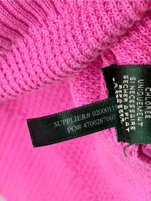 Lauren Ralph Lauren‎ Cotton Waffle Knit Cowl Neck Pullover Sweater Preppy Pink thumbnail 6