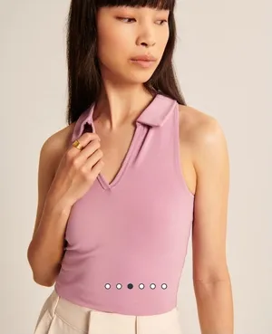 Abercrombie and fitch essential polo tank size large NWT thumbnail 1