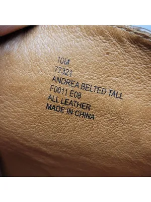 Frye Andrea Belted Tall Full Zip Brown Leather Riding Boot Size 10M 77321 thumbnail 3