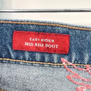 Lucky Brand Y2K Easy Rider Mid Rise Bootcut Jeans 10/30 Embroidered Boho Vibes thumbnail 8