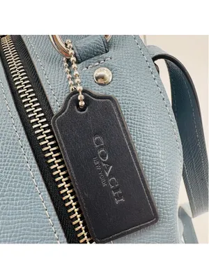 Coach CB872 Jordyn Backpack Crossgrain Leather Varsity Stripe Indigo thumbnail 9