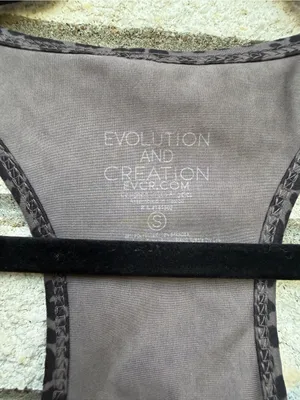 Evolution and Creation Grey Leopard Racerback Sports Bra thumbnail 2