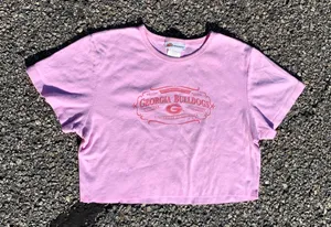 Vintage UGA crop top Pink thumbnail 2