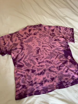 Vintage skeleton graphic tie dye tshirt Purple Size XL thumbnail 5