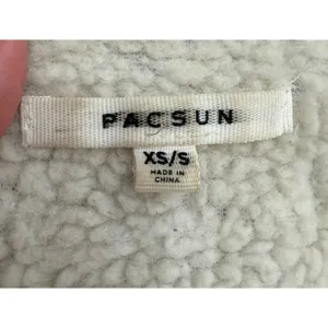 PacSun Brown Corduroy Sherpa Jacket XS Unisex Button‎ Front Cozy thumbnail 5