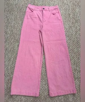 Entro Wide Leg Pants-Pink Size Medium. #206 thumbnail 3