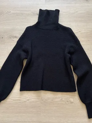 Urban Outfitters Black Ribbed Turtleneck Sweater thumbnail 1