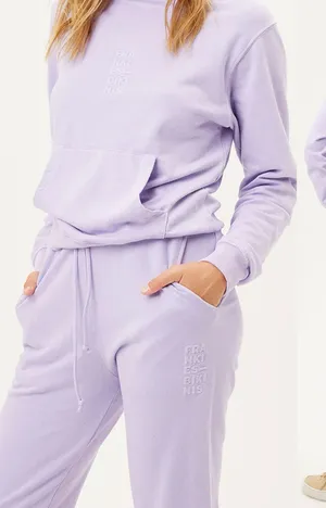 Frankie’s Bikinis Purple Sweatpants thumbnail 1