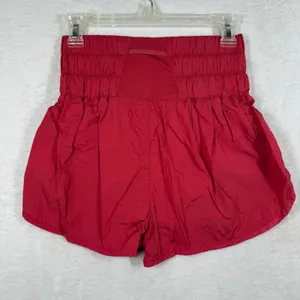 FP Movement The Way Home Shorts Red High Rise Smocked‎ Athletic Running Small thumbnail 8