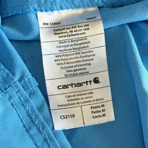 Carhartt Petite Force Modern Fit Straight Leg Scrub Pants‎ Royal Blue Medium thumbnail 8