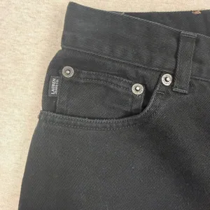 Lauren Jeans Co‎ Ralph Lauren Black Wash Straight Leg Denim Jeans Quiet Luxury thumbnail 5