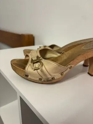 bally wood heels Tan Size 8 thumbnail 2
