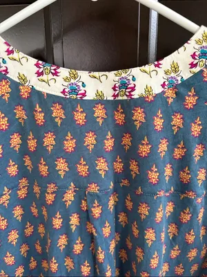 EUC Anthropologie Maeve Mandan Mixed Print Top Size Medium thumbnail 10