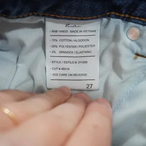 KanCan Size 27 Bootcut Jeans Blue Distressed Ripped Flare Denim Casual Stretch thumbnail 6