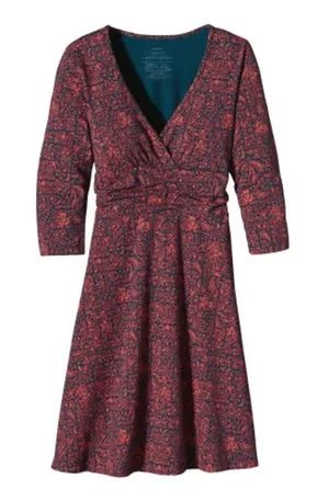 Patagonia‎ Margot Athletic Athleisure Long Sleeve Dress Outdoor Hiking Large thumbnail 1