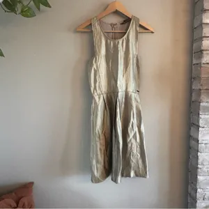 ARMANI EXCHANGE‎ Gold Shimmer Mini Dress thumbnail 2