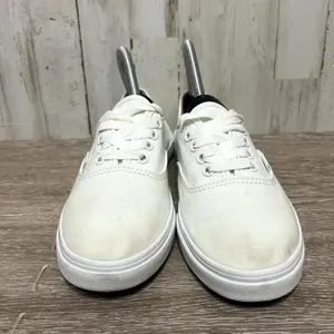 Vans Authentic Unisex Canvas Skateboarding Sneakers‎ White Mens 5/Women's 6.5 thumbnail 2