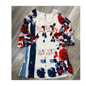 Maeve Anthropologie Floral Shift Dress Bell Sleeve Large thumbnail 7
