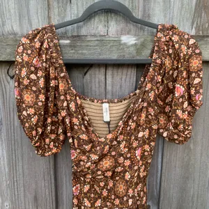 Free People - SPELL- Madame Peacock Sweetheart Maxi Dress In Coffee thumbnail 1