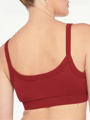 Savage x Fenty Size XL 14 16 Red Essential Fleece Bralette Crop Tank Top thumbnail 5