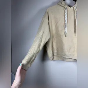 Aerie Sandy Ribbed Cropped Hoodie thumbnail 8