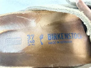 Birkenstock Women’s Suede 2-Strap Buckle Slide Sandals Beige EU 37 US 6 thumbnail 10