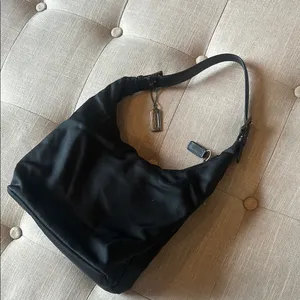 Coach Black Nylon Hobo Purse thumbnail 2