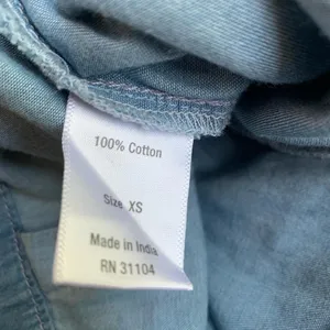True Craft Wide Leg Denim Cotton Jumpsuit thumbnail 6