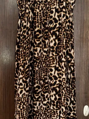 Twelfth Street by Cynthia Vincent 100% silk Leopard Print Maxi Dress, size SP thumbnail 7
