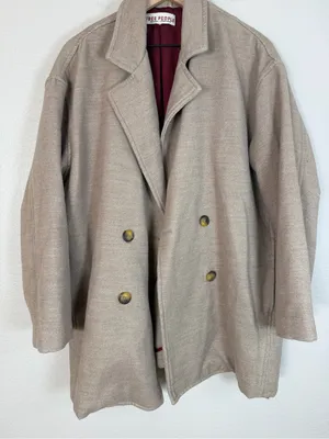 Free People Hannah Super Soft Oversized Blazer Jacket Coat Camel Medium $168 thumbnail 5