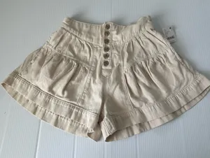 Free People Fleur Denim Shorts Bright Lights NWT, XS thumbnail 1