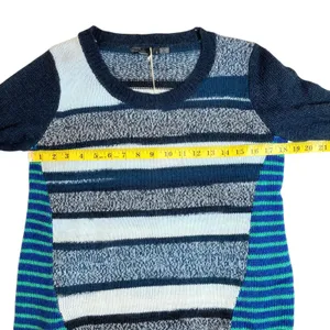 NWT Prana Seffi Wool-Blend Crewneck Sweater Nautical Striped Women's Size Small thumbnail 6