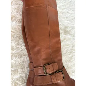 Nine West Vintage America‎ Collection Brown Leather Knee High Riding Boots 6.5 thumbnail 9