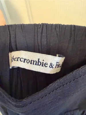 Abercrombie & Fitch Crinkle Textured Maxi Dress in Black Size Medium thumbnail 6
