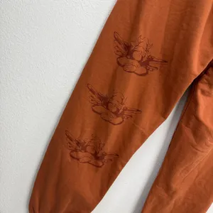 Boys Lie Sweatpants Womens Small Orange Play Devils Advocate Graphic Joggers thumbnail 7