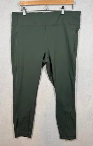 Lululemon Invigorate High Rise Tight 25" Smoked Spruce Green Leggings Women's 18 thumbnail 1