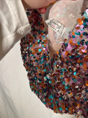 Intimately Free People Womens Sequin Party Big Night Crop Top Xs thumbnail 4