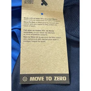 Nike DriFIT Womens L Blue Athletic Shirt Soccer Training Vented Short Sleeve NWT thumbnail 6