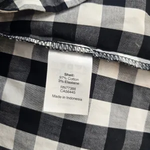 J. Crew Factory‎ NWT Gingham Dress V-Neck Tie Sleeve Black White Size S thumbnail 7