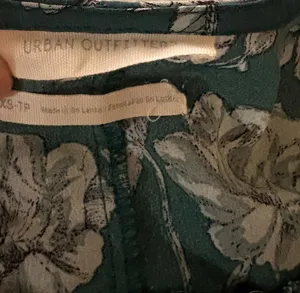 Teal Urban Outfitters Romper Floral xs thumbnail 4