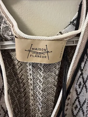 $675 NWT Maison Flâneur Italian Elegance linen/ silk blend maxi dress 42/US 6 thumbnail 3