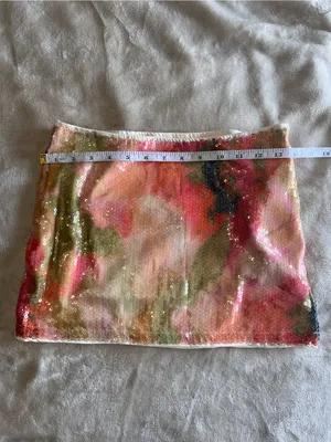 MISSGUIDED Ibiza Boho Sequins Mini Skirt Going Out College Party Sz XS NWT thumbnail 5