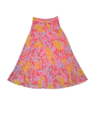 Sézane NWT Dune in Wonderland Print Pleated Chiffon A-line Midi Skirt 36 / US 4 thumbnail 5