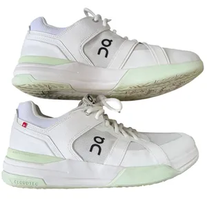 On Cloud The Roger Tennis Lightweight White & Mint Green Sneakers W10 thumbnail 7